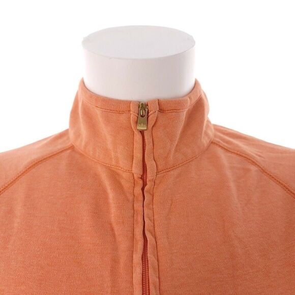 Peter Millar Womens Small Full Zip Mock Neck Long Sleeve Orange Jacket - Picture 3 of 12